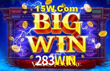 Tela de boas-vindas e lobby de jogos do aplicativo 283WIN